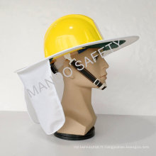 Hi-Viz Safety Sun Brim utilisé sur le casque